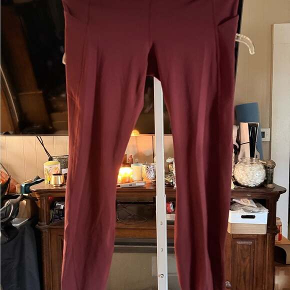 Fabletics Pants - Fabletics PureLuxe Burgandy Leggings, M